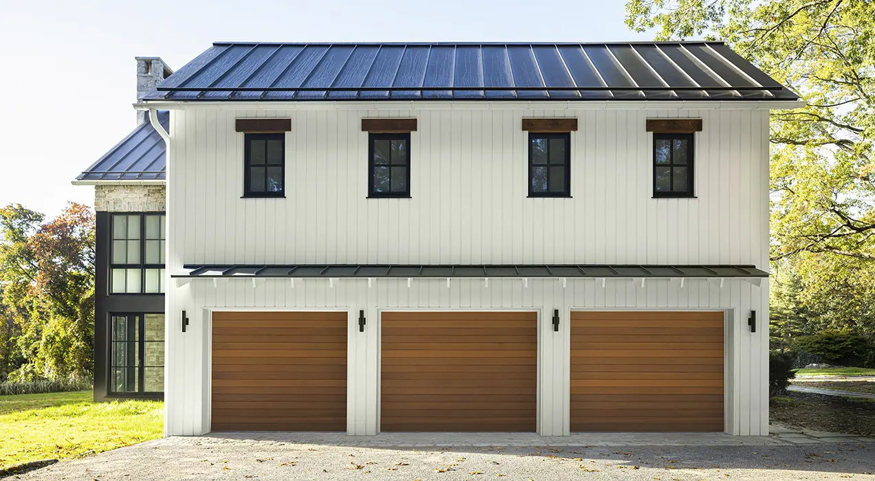 Reserve Wood Modern Garage Door