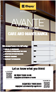 avante collection care and maintenance manual garage doors