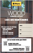 wood garage doors care and maintenance manual garage doors