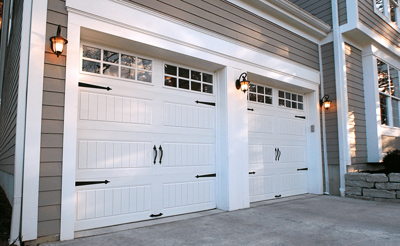Hardware Garage Door Decorative Lift Handles Colonial 7" Black Set of 2 