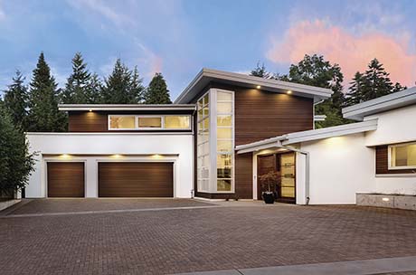 Reserve® Wood Modern garage doors