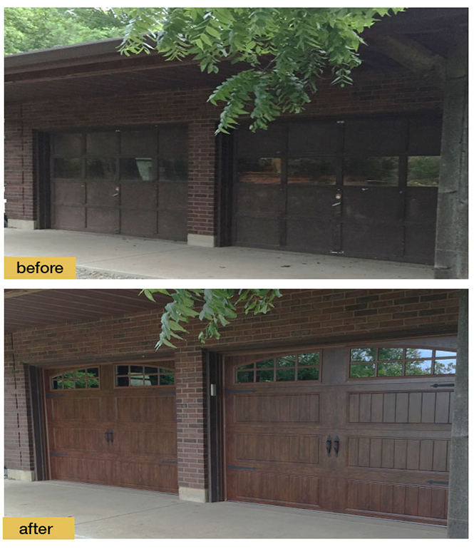 Garage Door Before and After - Shonna