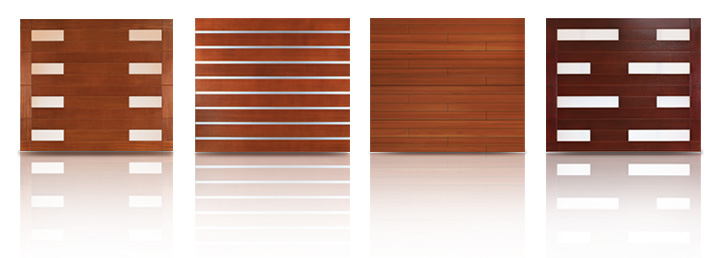 Wood Modern Residential Garage Doors, Contemporary Wooden Garage Doors
