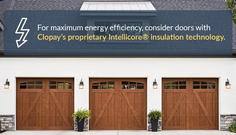 Canyon Ridge 5 Layer garage doors with insulation