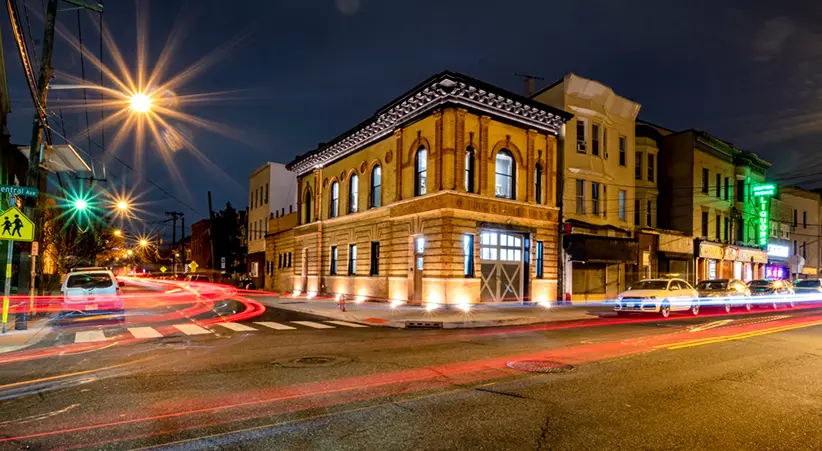 Nighttime Firehouse