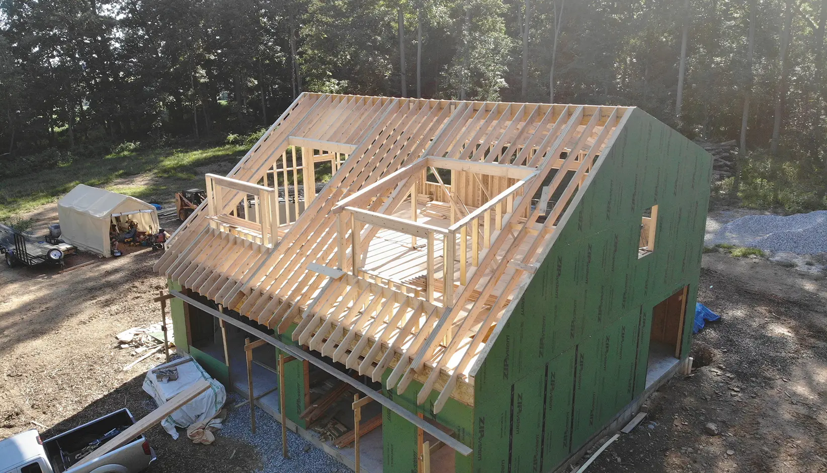 Framing roof