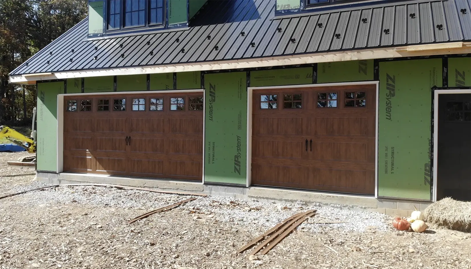 Installed garage doors