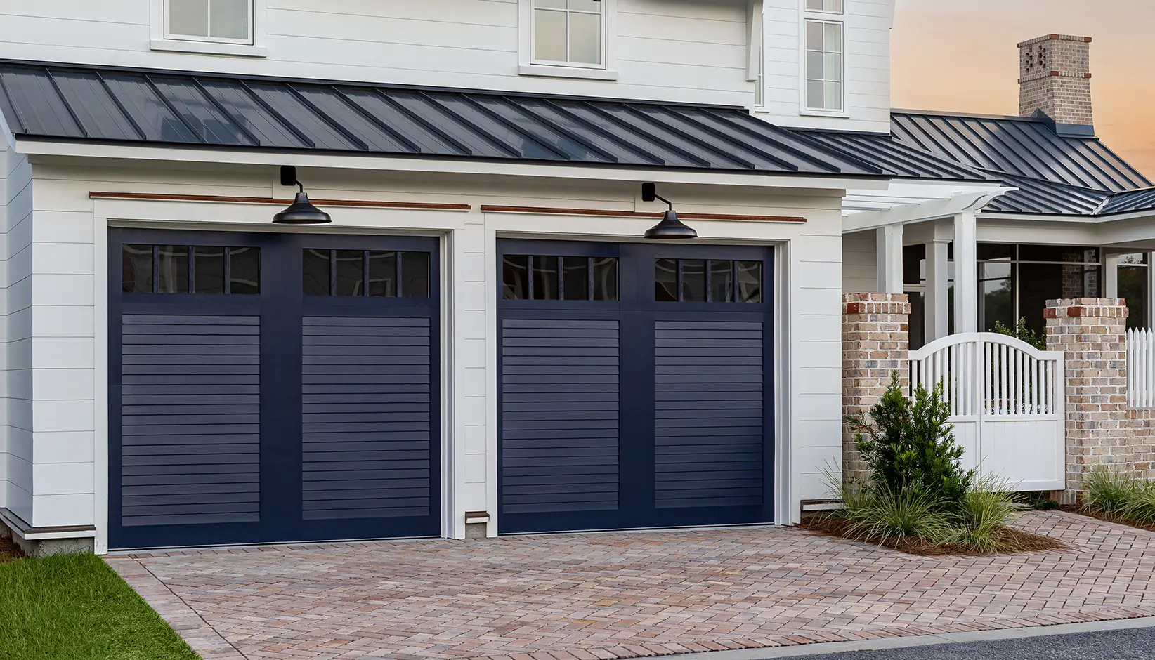 Canyon Ridge Louver garage door