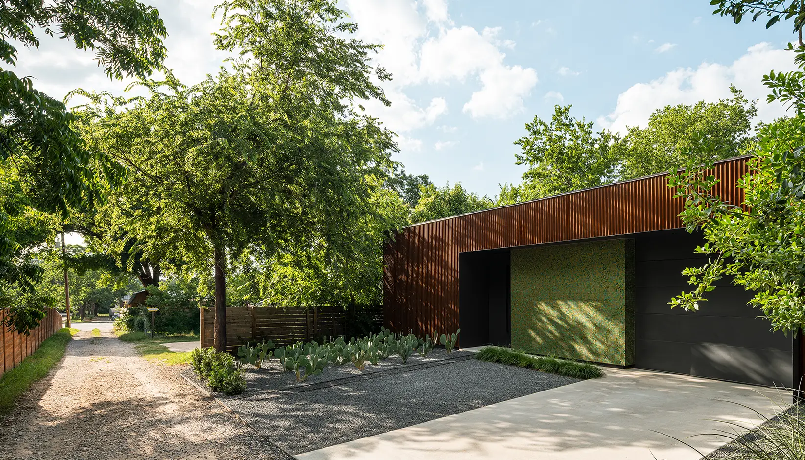 Stealth House with Modern Steel doors