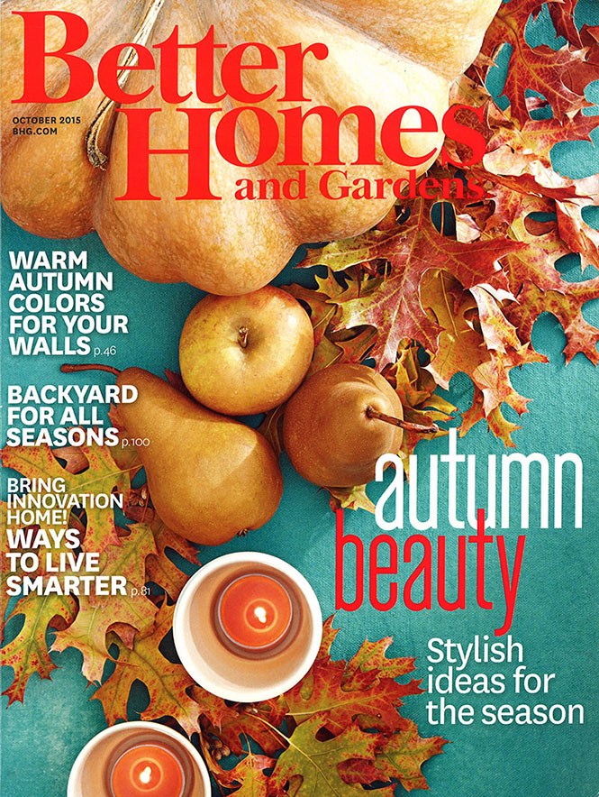 Better Homes and Garden cover - fall