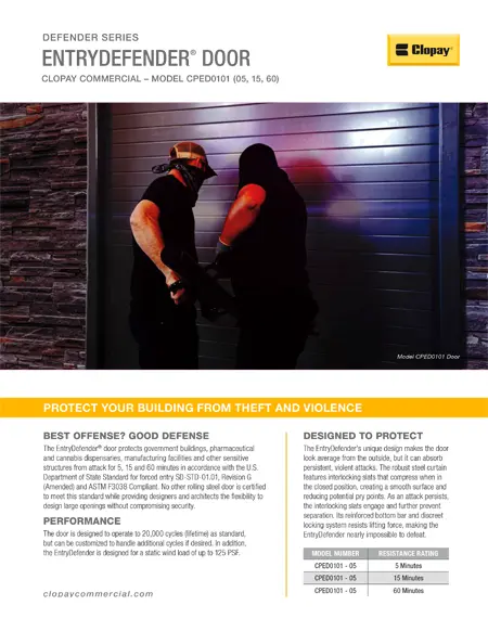 EntryDefender Door Feature Sheet