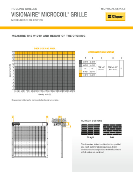 Visionaire® MicroCoil® Grille Technical Details Sheet Visionaire® MicroCoil® Grille Technical Details Sheet