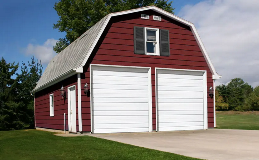 Industrial Series | Deep Ribbed Steel commercial garage door Model 525 in White