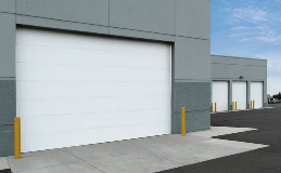 Energy Series | Polystyrene insulated steel sectional door Model 3200 in White Finish
