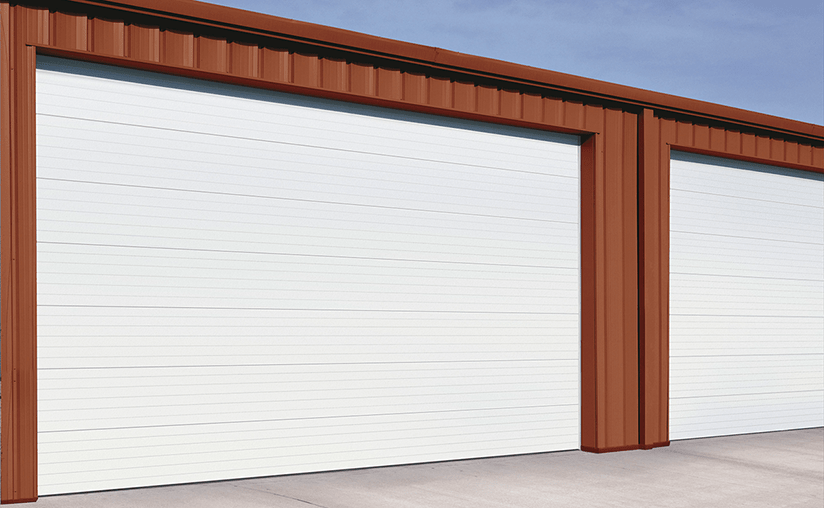 Energy Series with Intellicore | Model 3715 Minor Ribbed solid white garage door