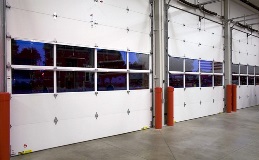 Energy Series with Intellicore | Polyurenthane Insulated Steel Doors with Full View Windows in two sections