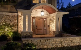 Rustic Collection | Clopay entry door Model FR2100 with Hayden glass