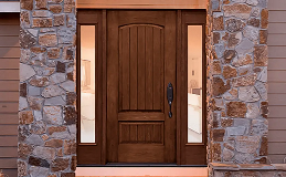 Rustic Collection | Clopay entry door Model F2100 with Clarion glass