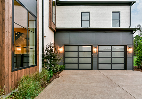 Modern Aluminum Glass Garage Doors, Garage Door Glass Inserts Home Depot