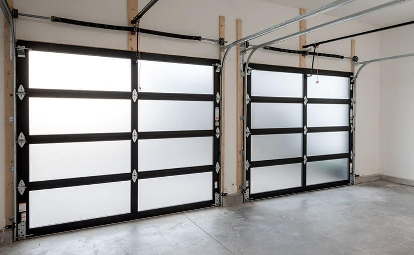 Modern Aluminum Glass Garage Doors, Indoor Garage Door Cost