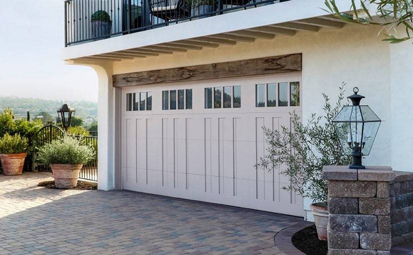 Canyon Ridge 5-Layer Garage Door | Design 13 REC14 Windows in Custom Paint Finish