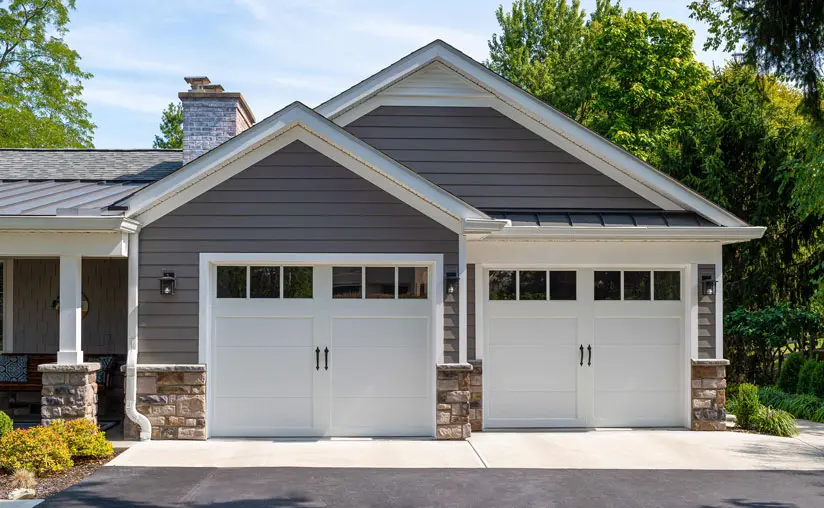 Clopay Coachman Painted Garage Door with Two Tone Colors