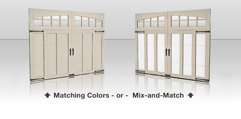 color options for Clopay Coachman Collection garage doors