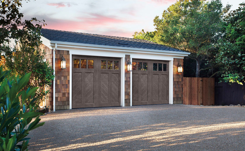 Canyon Ridge® Chevron garage doors