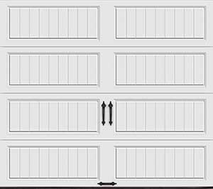 long panel design garage door