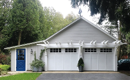 Grand Harbor Garage Doors | Design 12 with SQ24 Windows in White Finish