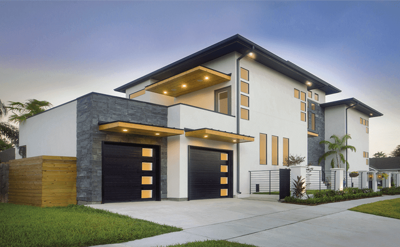 Modern Steel™ garage doors