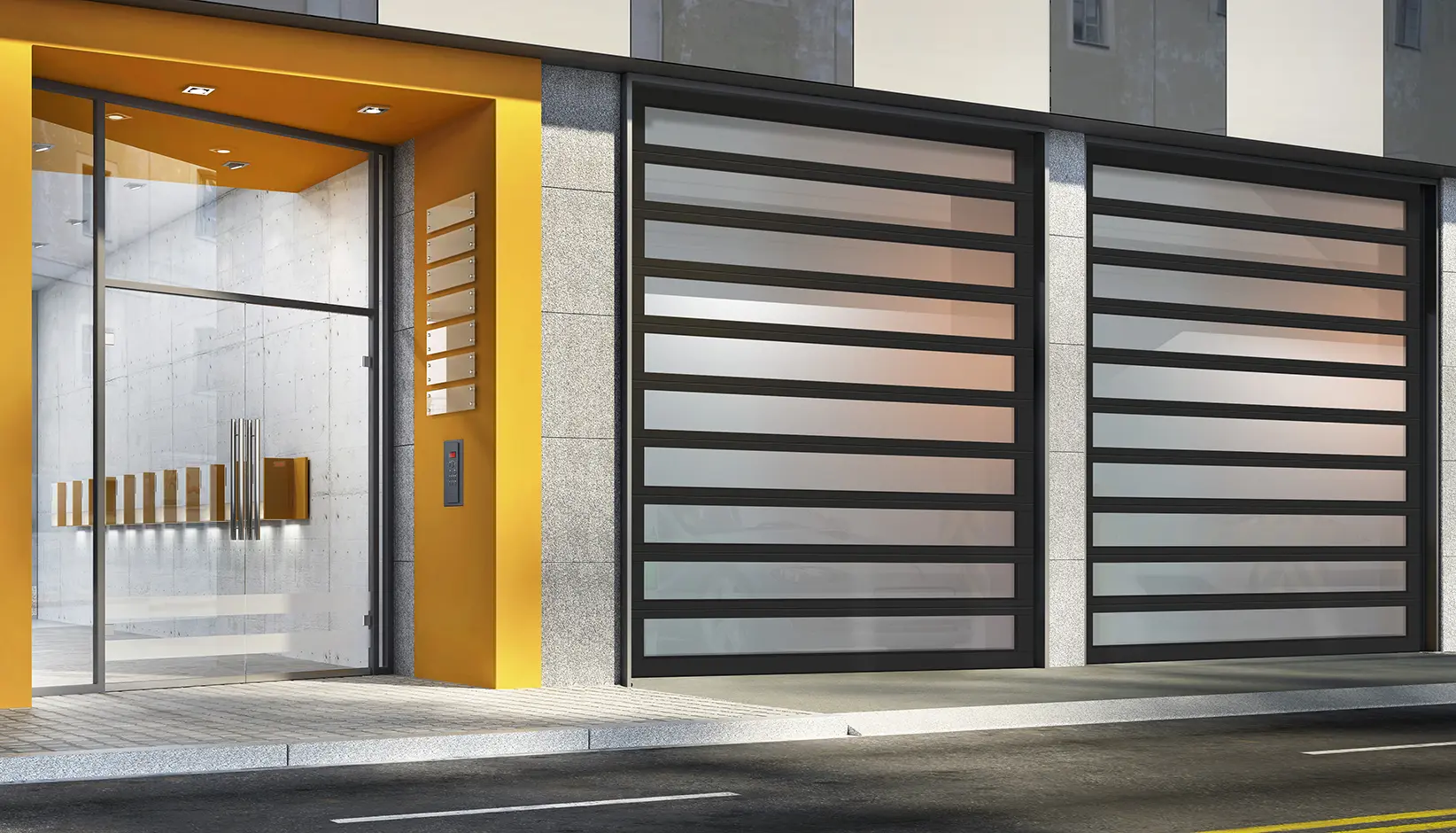 Architectural Series-Aluminum overhead doors