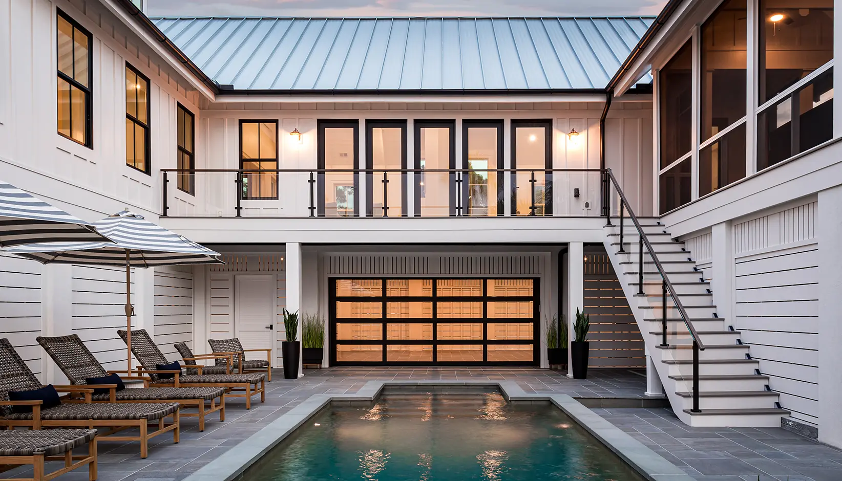 Avante glass garage door