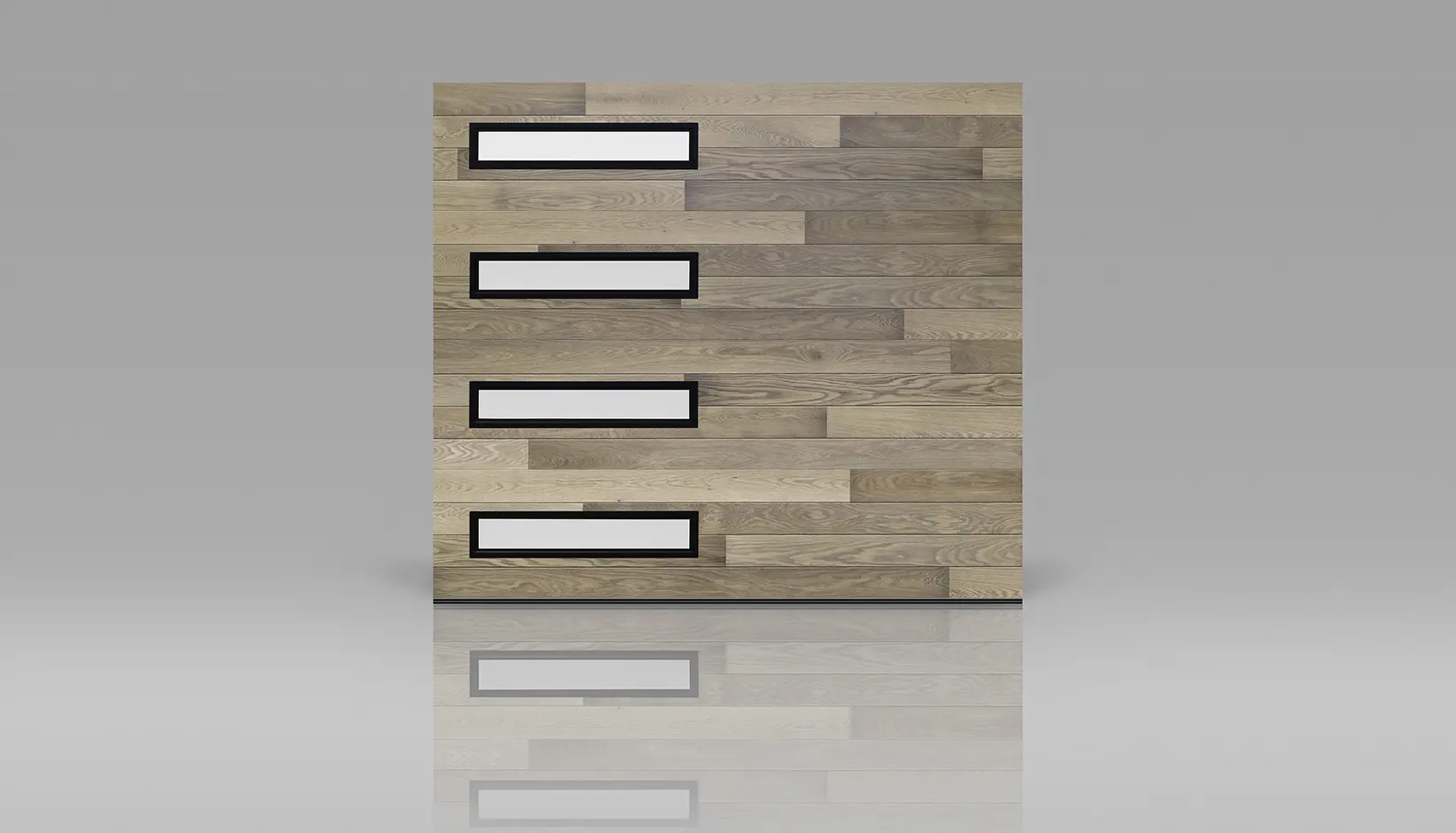 Modern Steel™ Ultra-Grain® Plank garage doors
