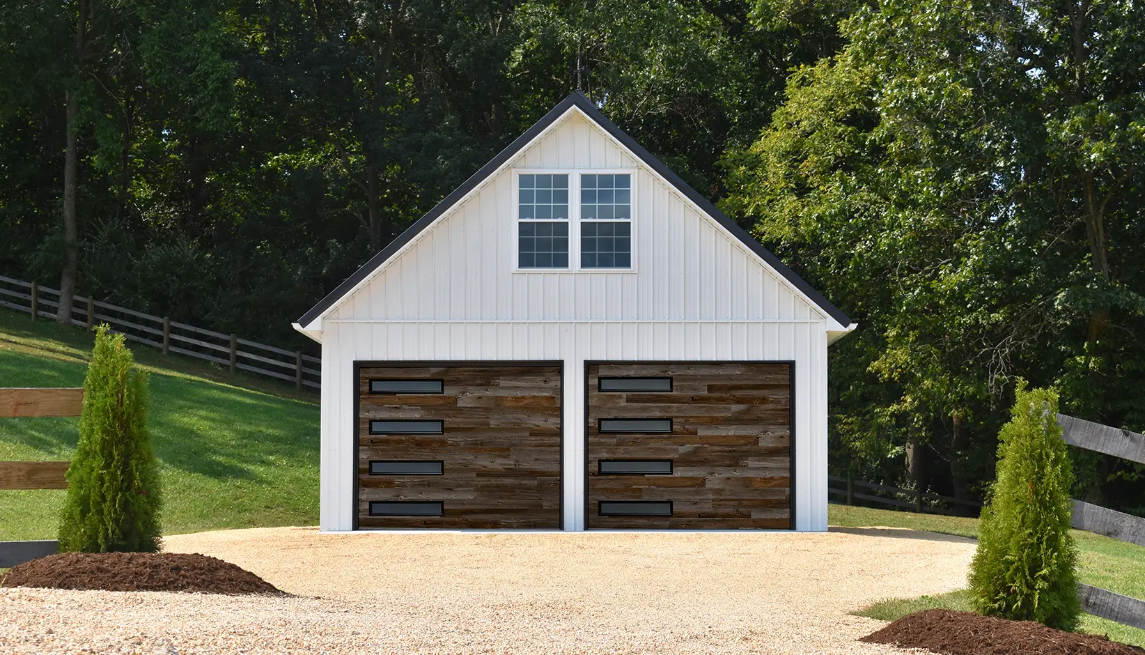 Modern Steel™ Ultra-Grain® Plank garage doors