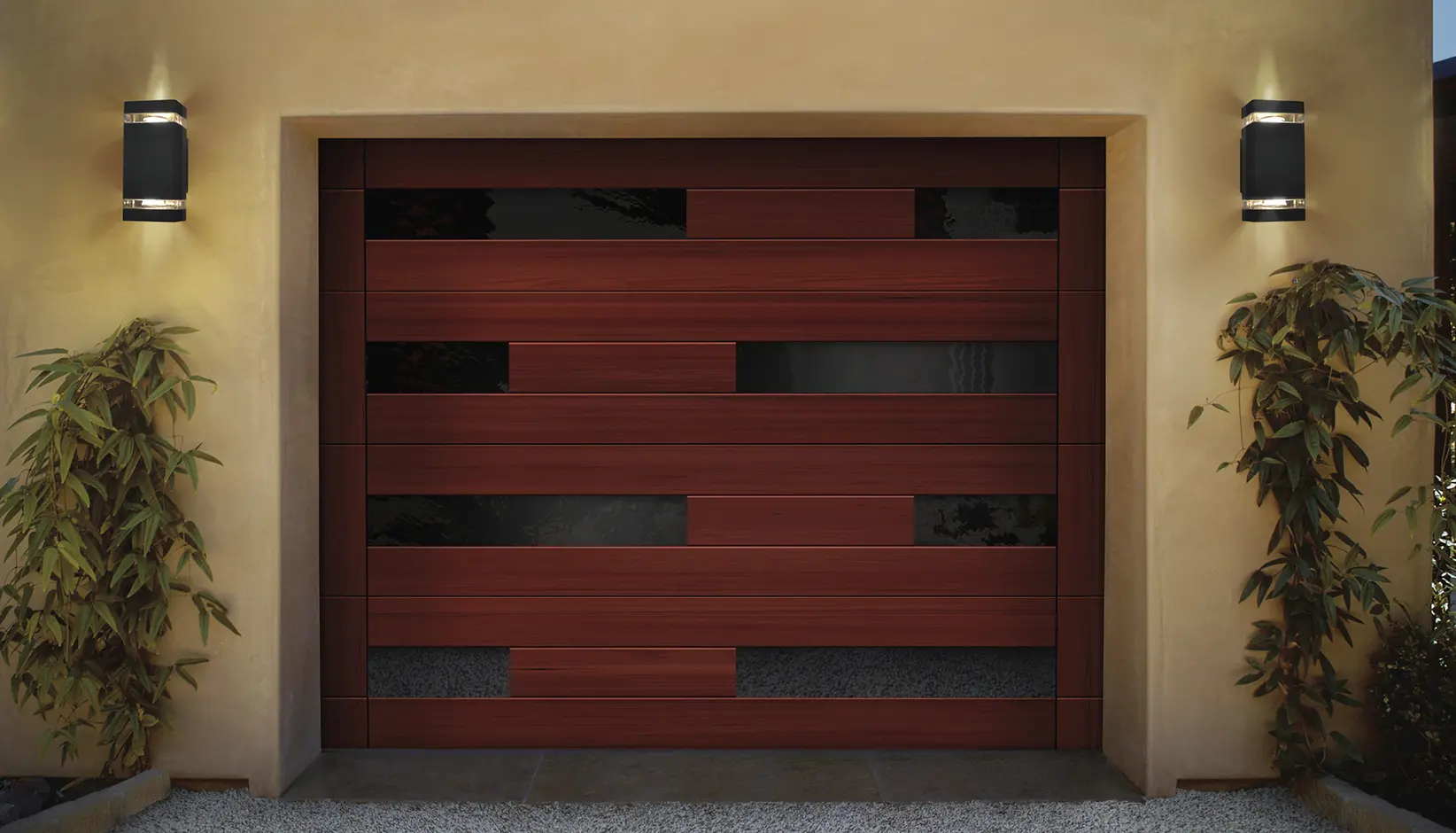 Reserve® Wood Modern garage doors