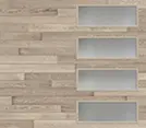 Flush Panel with long windows Flush Panel with long windows