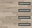 Flush Panel with Contemporary Slim Windows Flush Panel with Contemporary Slim Windows