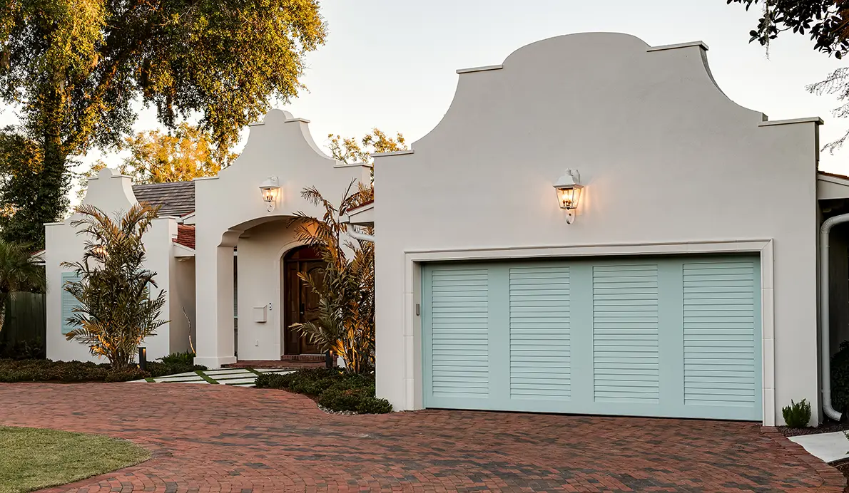 Canyon Ridge Louver Garage Door installed in Tucson AZ