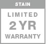 2 year stain warranty