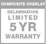 5 year composite delmanation warranty